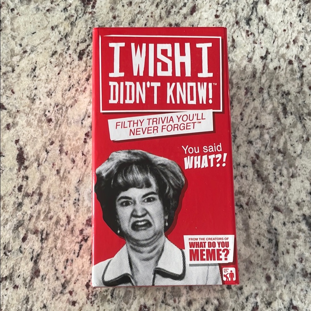 I Wish I Didn't Know Trivia Game